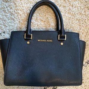 Michael Kors Pebbled Crossbody Satchel